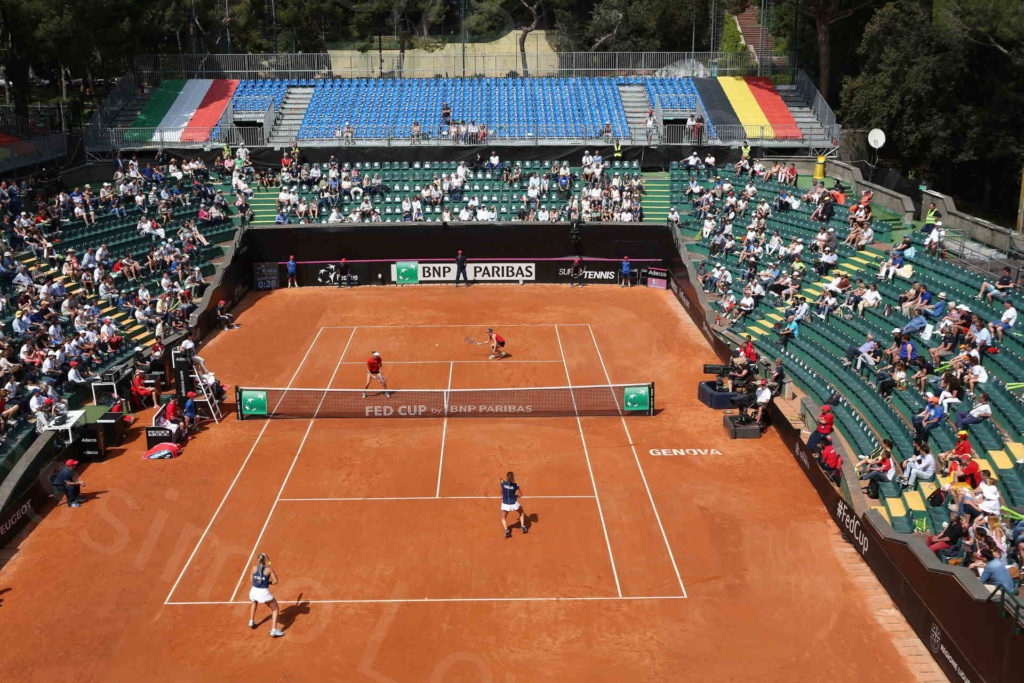 22/04/2018, Genova, Fed Cup Italia-Belgio, Doppio